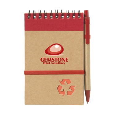 Logo trade corporate gifts image of: RecycleNote-M Paper notebook