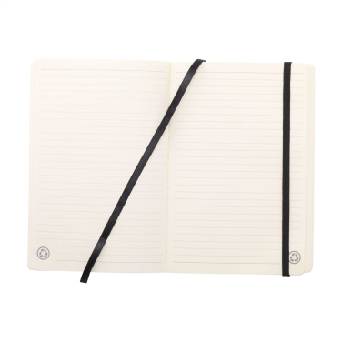 Logo trade promotional gift photo of: Monti Recycled Leather - Paper Notebook A5