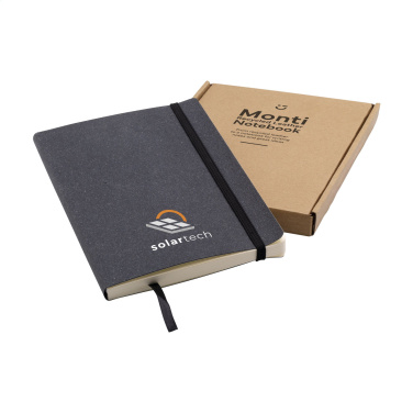 Logotrade promotional gifts photo of: Monti Recycled Leather - Paper Notebook A5