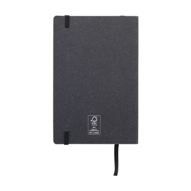 Logo trade promotional merchandise photo of: Monti Recycled Leather - Paper Notebook A5
