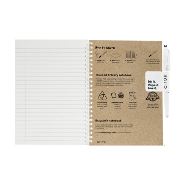 Logotrade promotional giveaway image of: MOYU Erasable Stone Paper Notebook CraftCover 18 pages