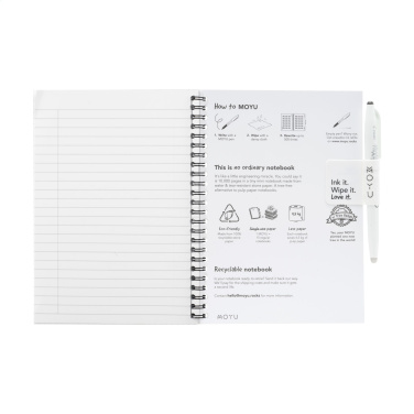 Logo trade promotional products picture of: MOYU Erasable Stone Paper Notebook Custom SoftCover