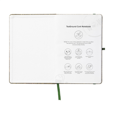 Logotrade promotional merchandise image of: TeaGround Cork Paper Notebook A5
