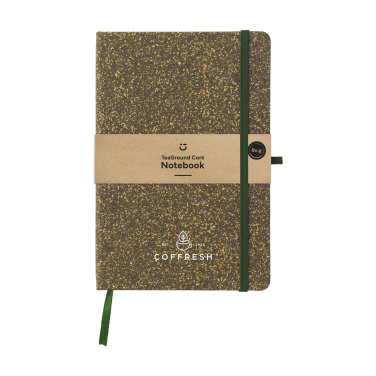 Logo trade corporate gifts picture of: TeaGround Cork Paper Notebook A5