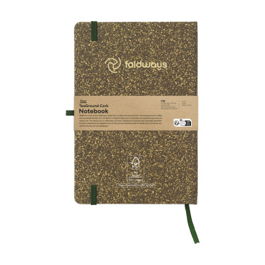 Logotrade business gift image of: TeaGround Cork Paper Notebook A5