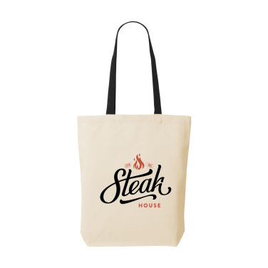 Logo trade promotional items image of: Canvas Shoppy Colour (220 g/m²) bag
