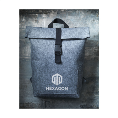Logo trade promotional products image of: Nolan GRS RPET Felt backpack