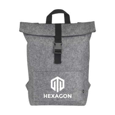Logo trade promotional merchandise picture of: Nolan GRS RPET Felt backpack