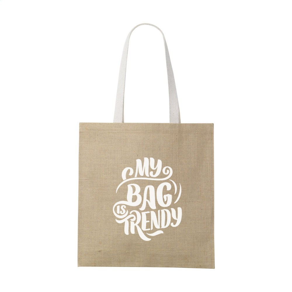 Logo trade promotional item photo of: Madrid Jute Shopper bag