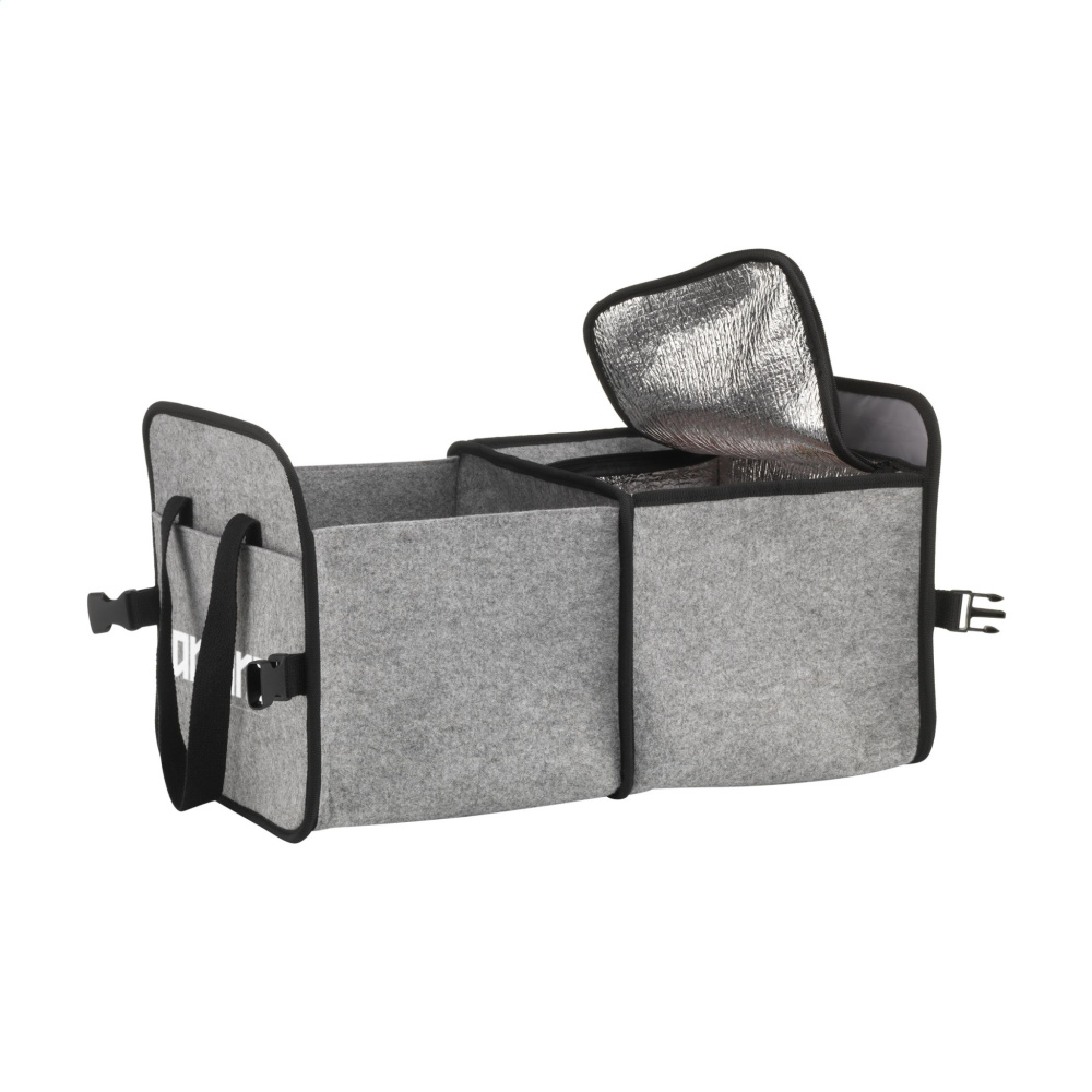 Logo trade promotional product photo of: Trunk GRS RPET Felt Organiser Cooler bag