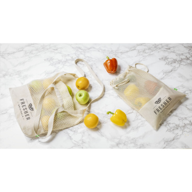 Logo trade promotional giveaways picture of: Natura Organic Mesh Shopper (180 g/m²) shopping bag