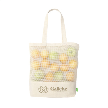 Logo trade promotional gifts picture of: Natura Organic Mesh Shopper (180 g/m²) shopping bag