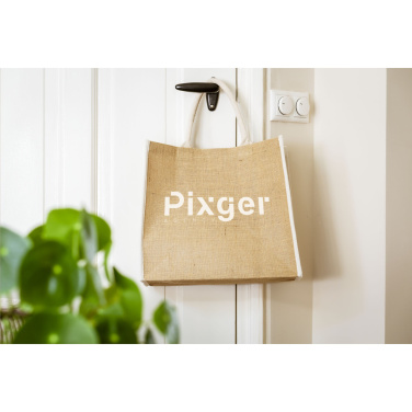 Logo trade promotional giveaway photo of: Gerona Jute Shopper bag