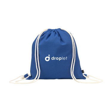 Logo trade promotional gift photo of: PromoColour GRS Recycled Cotton Backpack (150 g/m²)
