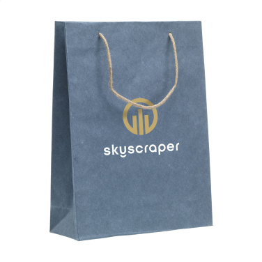 Logotrade promotional item picture of: Leaf It Bag recycled with jeans fibres (180 g/m²) L