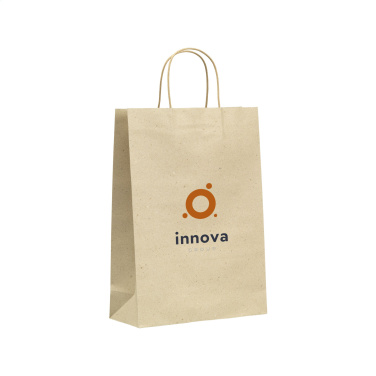 Logotrade promotional products photo of: Leaf It Bag recycled grass paper (120 g/m²) L