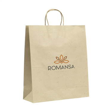 Logo trade advertising product photo of: Leaf It Bag recycled grass paper (120 g/m²) XL