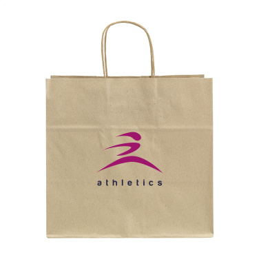 Logotrade promotional gift picture of: Leaf It Bag recycled grass paper (90 g/m²) L