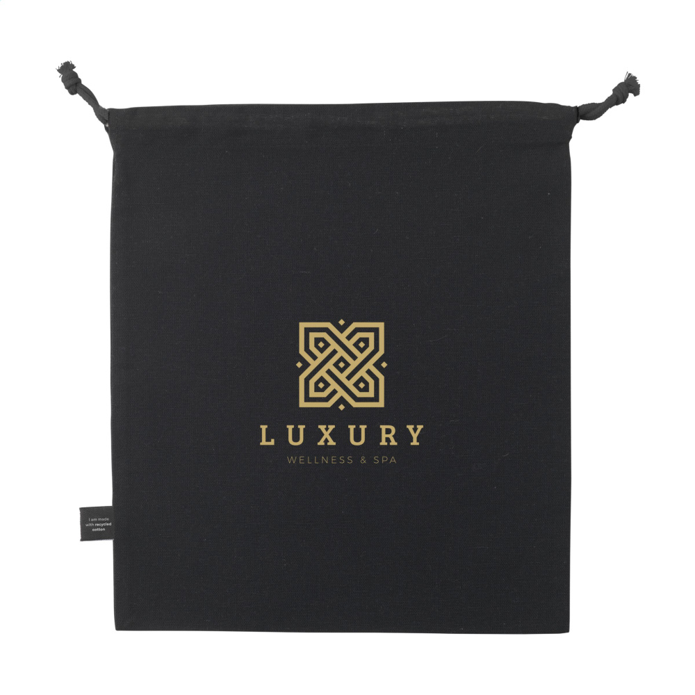 Logo trade promotional gifts image of: Gift Pouch GRS Recycled Cotton (150 g/m²) M