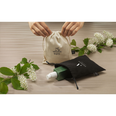 Logo trade promotional items image of: Gift Pouch Natural GRS Recycled Cotton (150 g/m²) S