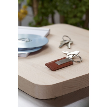 Logotrade promotional giveaway image of: LeatherKey keyring