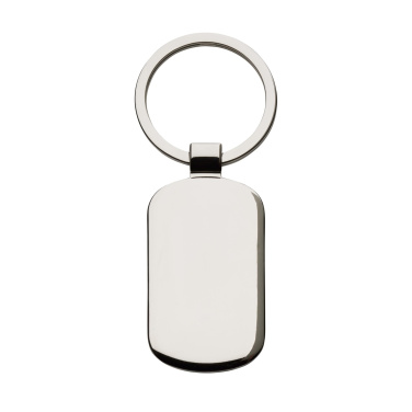 Logo trade business gifts image of: KeyTag Rectangular keyring