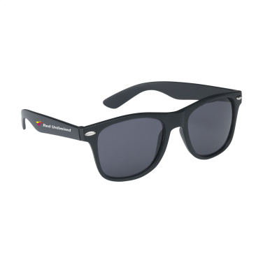 Logo trade promotional items picture of: Malibu Matt Black sunglasses