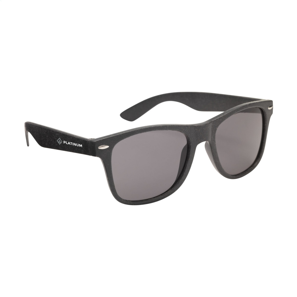 Logo trade promotional merchandise image of: Malibu Eco Wheatstraw sunglasses
