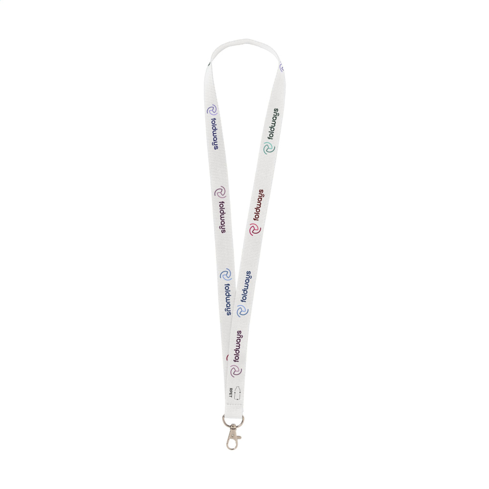 Logo trade promotional products image of: Lanyard Sublimation RPET 2 cm keycord