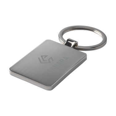 Logotrade promotional gift picture of: Bamboo Key Rectangle keyring
