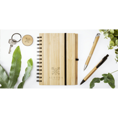 Logotrade promotional gift picture of: Bamboo Key Circle keyring