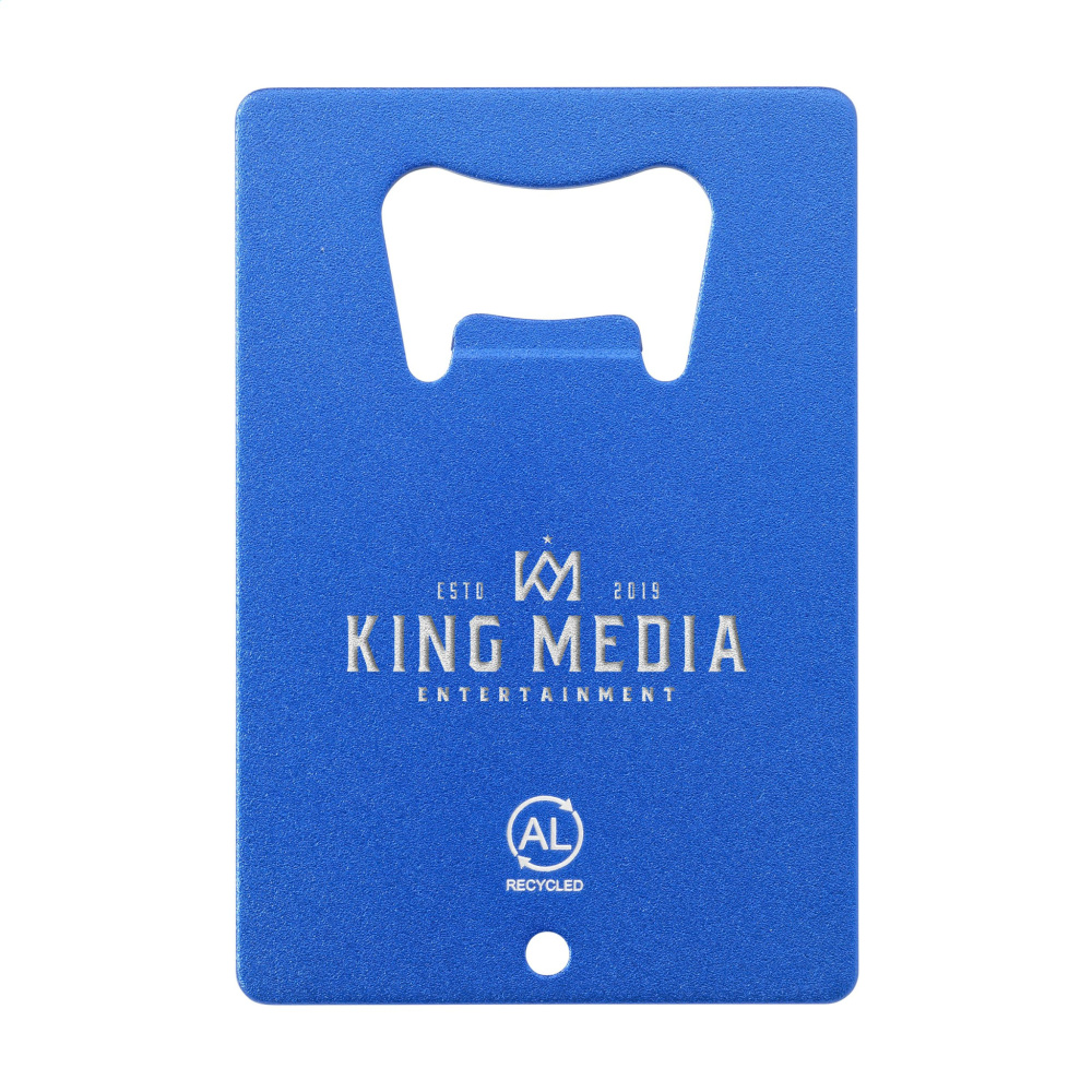 Logo trade business gift photo of: Carta Opener Recycled Alu bottle opener