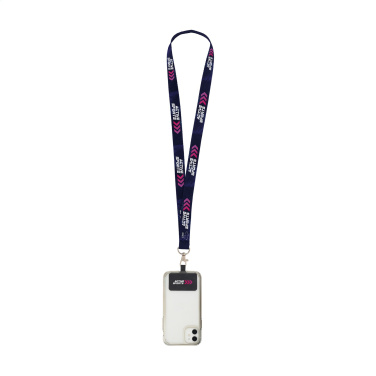 Logotrade corporate gift image of: Lanyard Sublimation RPET 2 cm with Patch keycord