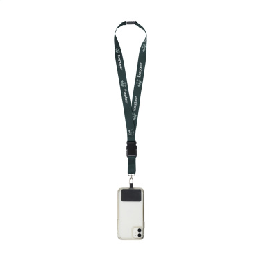 Logo trade promotional giveaway photo of: Lanyard Promo Complete Sublimatie RPET 2 cm with Patch