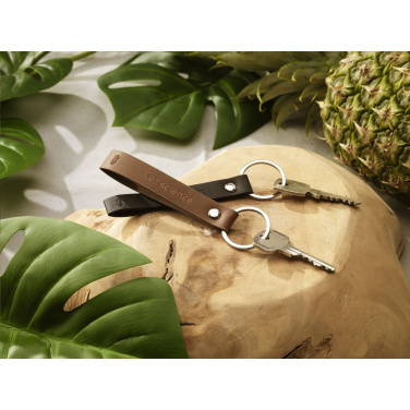 Logotrade promotional gift picture of: Vegan Pineapple Leather Keyring