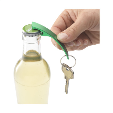 Logotrade promotional giveaways photo of: Alu Opener GRS Recycled keyring