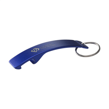 Logo trade business gift photo of: Alu Opener GRS Recycled keyring