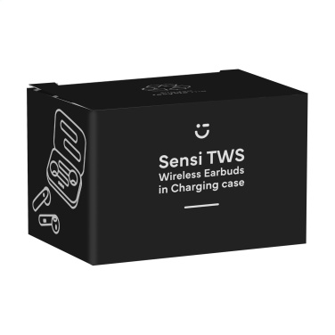 Logo trade promotional giveaways image of: Sensi TWS Wireless Earbuds in Charging Case