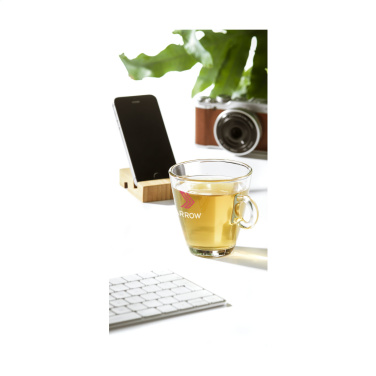 Logo trade corporate gift photo of: Supporto Bamboo phone stand