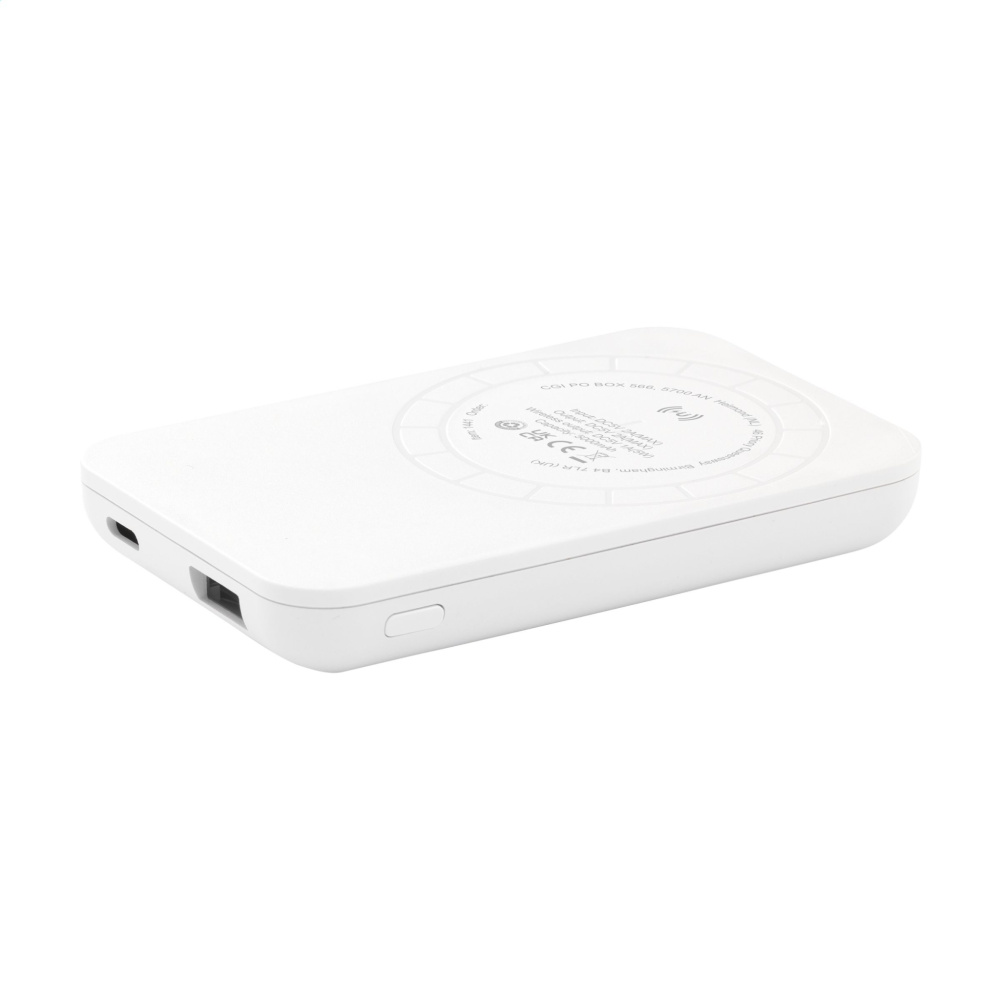 Logo trade promotional items picture of: Force Magnetic RCS Recycled Wireless Powerbank 5000
