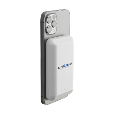 Logo trade promotional gifts picture of: Force Magnetic RCS Recycled Wireless Powerbank 5000