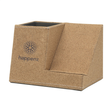 Logo trade advertising products image of: Ecork Pen Holder Wireless Charger