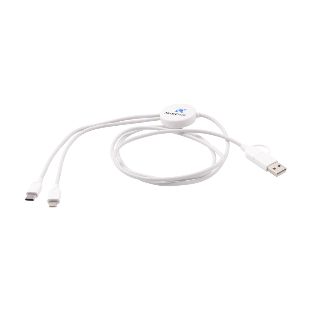 Logotrade promotional gift image of: Charging Cable RCS Recycled ABS-TPE