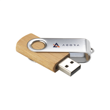 Logotrade promotional giveaways photo of: USB Twist Bamboo 8 GB