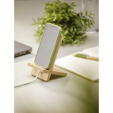 Logo trade promotional product photo of: Miyo Bamboo Phone Stand