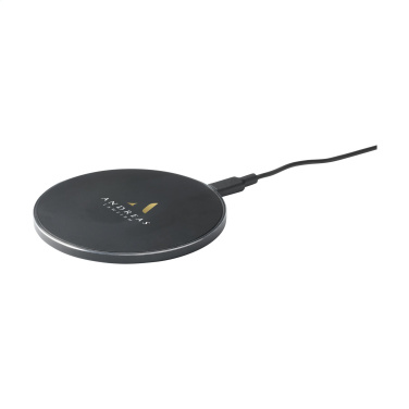 Logotrade promotional items photo of: Tecco GRS Recycled Alu 15W Wireless Charger