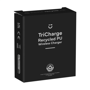 Logo trade advertising products picture of: TriCharge RCS  Recycled PU Wireless Charger