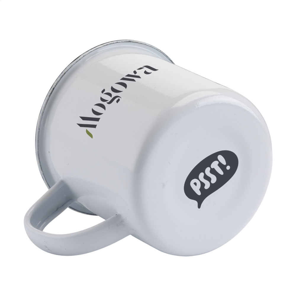 Logo trade advertising products image of: Retro Enamel Mug 350 ml