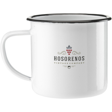 Logo trade promotional gifts picture of: Retro Enamel Mug 350 ml