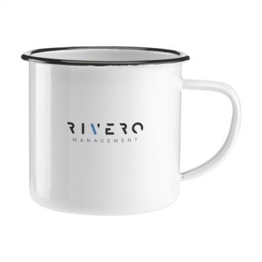 Logo trade promotional products image of: Retro Enamel Mug 350 ml